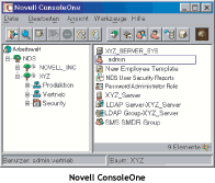 Verwaltungsprogramm ConsoleOne