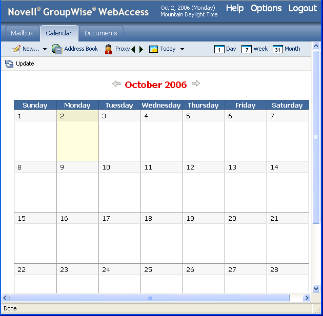 Novell Doc GroupWise 7 WebAccess Client User Guide Using the