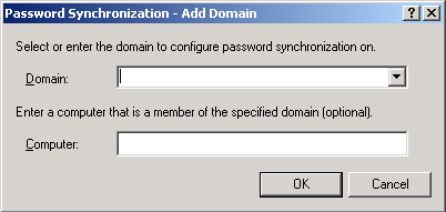 Add Domain dialog box