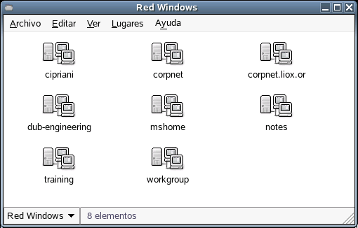 Grupos de trabajo en una red Windows