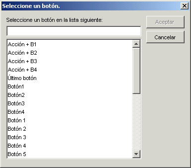 Recuadro de diálogo Seleccione un botón