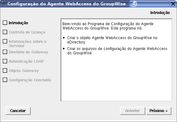 Programa de Configuração do Agente WebAccess