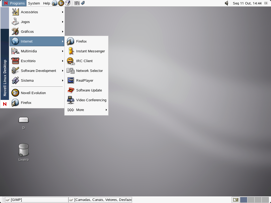 Programas do Novell Linux Desktop