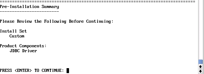 《预安装摘要》区域